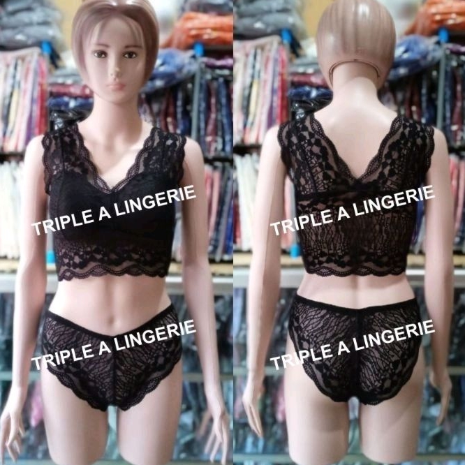 BRA SET CD SPORT MURAH BRA WANITA SEKSI BC3404BK HITAM