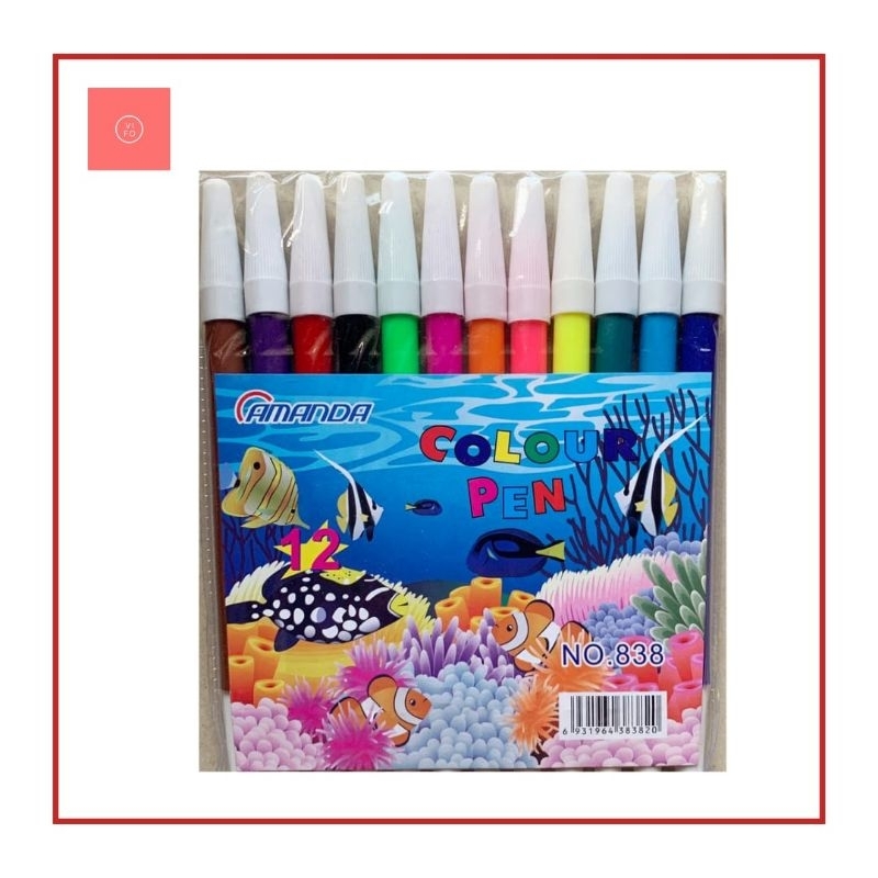 

Spidol Warna / Colour Pen Murah Isi 12 Warna