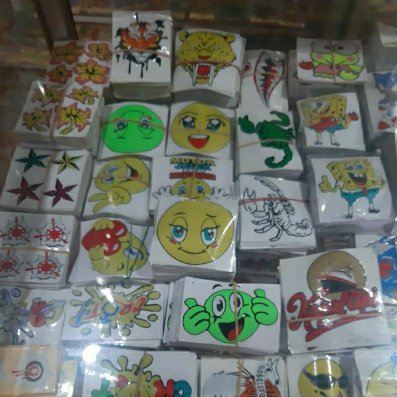 Stiker kartun Random