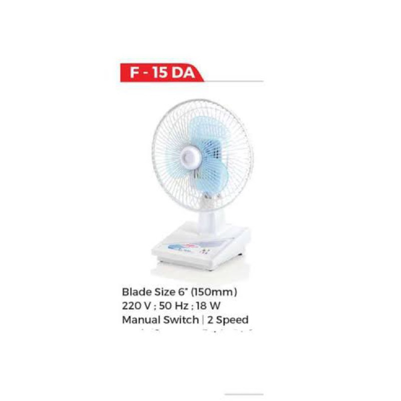 TERMURAH !! Kipas Angin Meja/Desk Fan Maspion F 15D F15 DA F 15 DA