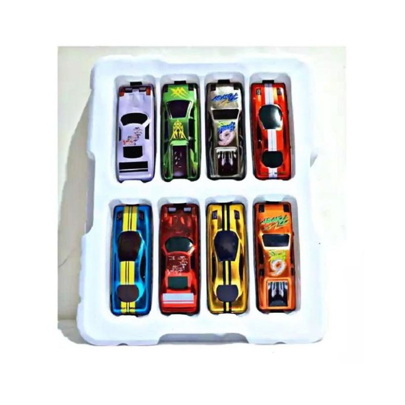 mainan mobil metal isi 8 pcs sport car xL808