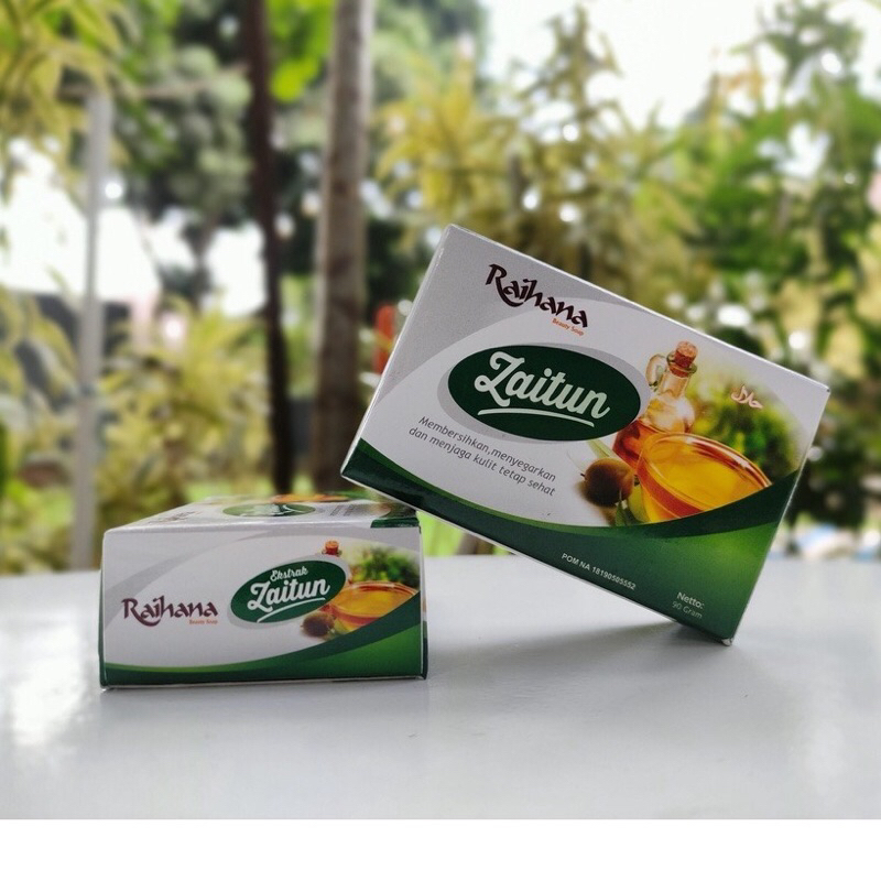 Sabun Mandi Raihana Zaitun Susu dan Bidara Asli 100%