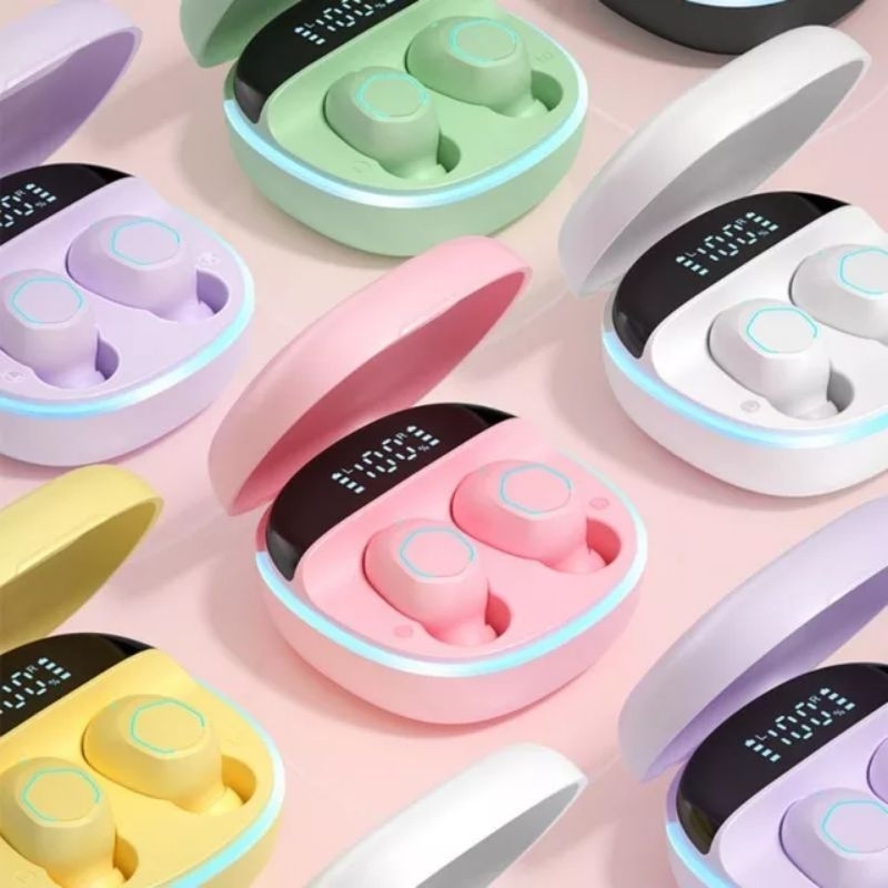 GARANSI HEADSET EARPHONE BLUETOOTH M13 V5.3 MACARON COLOUR