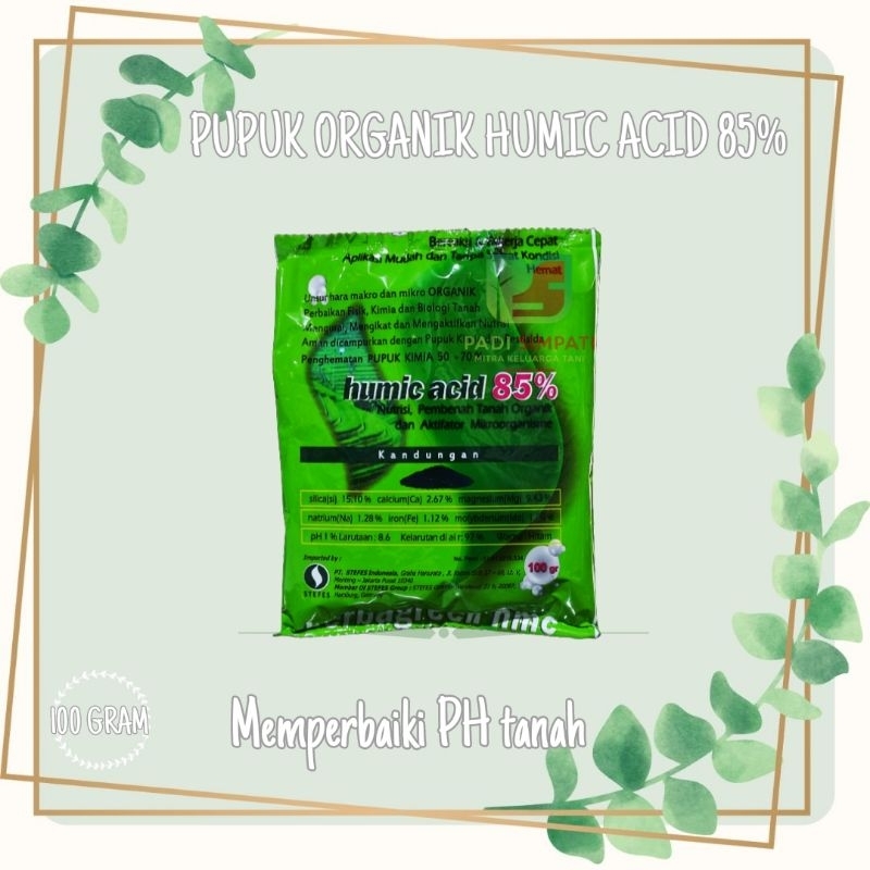 STEFES HUMIC ACID 85% PUPUK ORGANIK PENYUBUR TANAH / MEMPERBAIKI PH TANAH