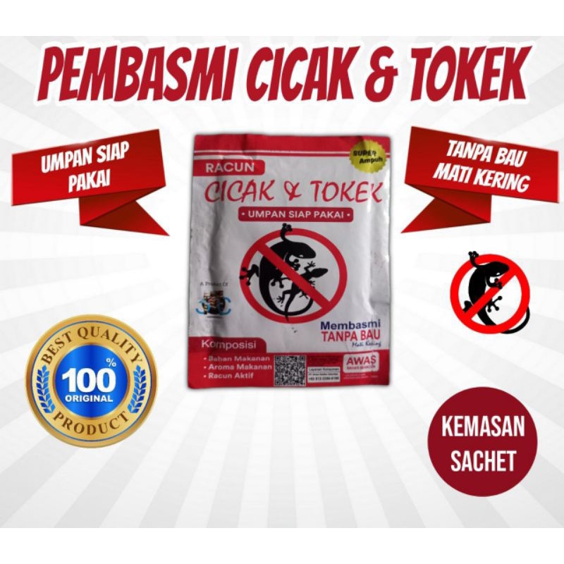 racun tokek / anti cicak / obat tokek cicak / bubuk tokek sachet