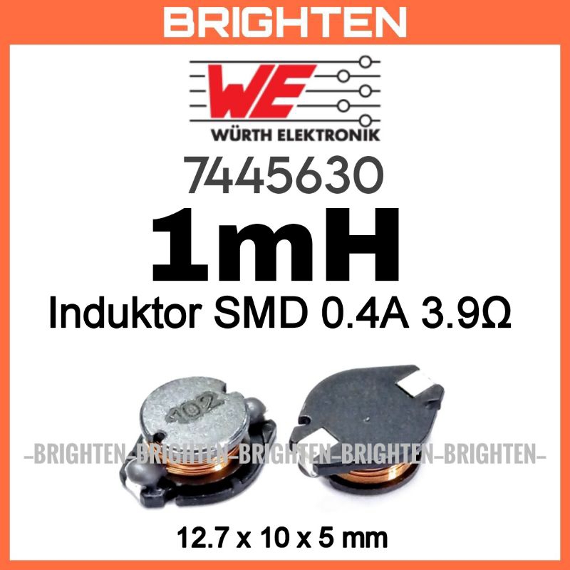 WURTH Induktor SMD 1mH 1000uH 102 0.4A 3.9 Ohm