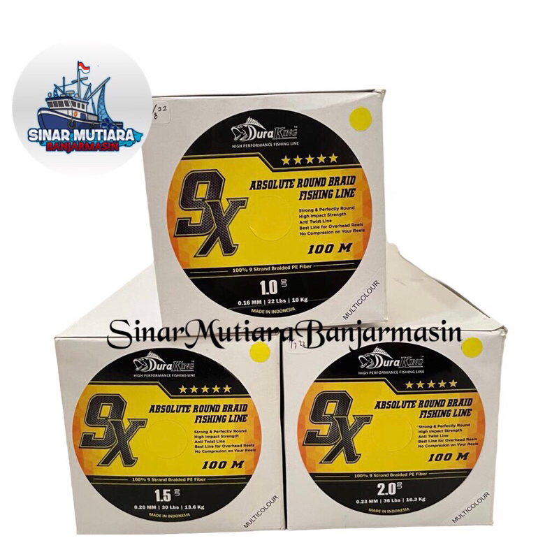 Benang pe duraking x9 100M (multicolour)