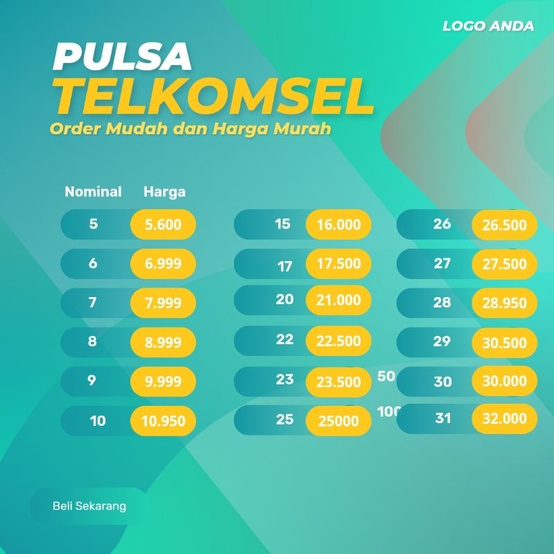 MURAH PULSA 5k- 35k  TELKOMSEL SIMPATI AS BY.U KARTUHALO