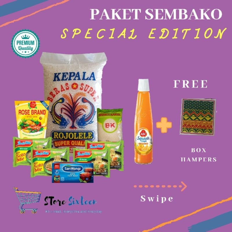 

PAKET SEMBAKO SPECIAL RAMADHAN / FREE BOX HAMPERS