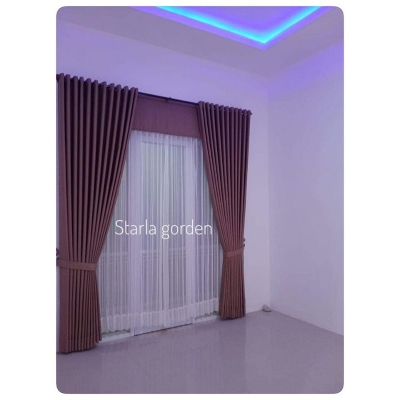 Gorden Hordeng Jendela Ukuran Besar Jumbo L 310 x T 270 Gorden Penutup Jendela Pintu Rumah