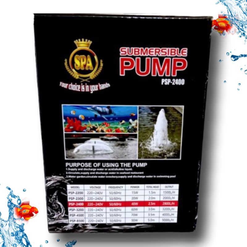 PROMO MURAH Pompa Kolam Submersible SPA PSP 2400