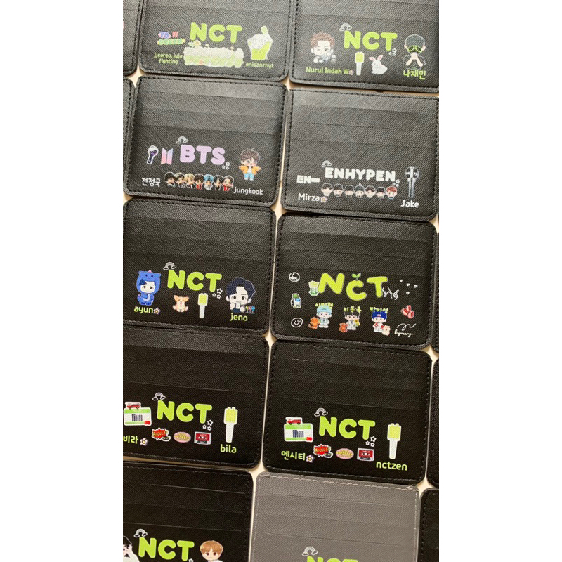 CARD WALLET HOLDER MINI HAMPERS LEBARAN CUS*TOM* GRUP DAN NAMA KPOP UANG NCT B*TS EXO