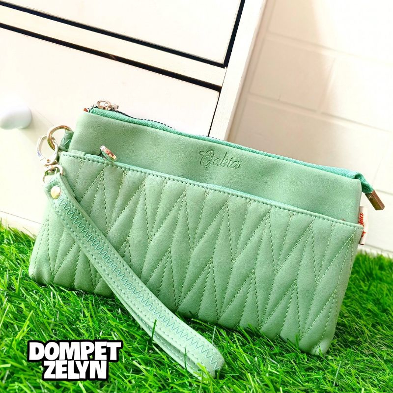 Dompet Zelyn By Gabia Dompet Wanita 2 Resleting Bordir Anti Air