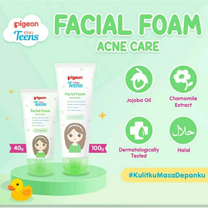 Pigeon Teens Facial Foam Series | All Skin Types | Acne Care | Daily Mild | Deep Cleansing