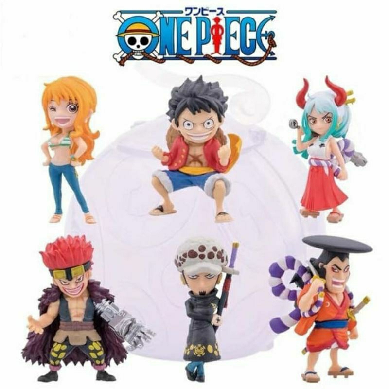 ACTION FIGURE ONE PIECE LUFFY ODDEN LAW NAMI ONE PIECE WANO ARC ACTION FIGURE - KARAKTER ANIME ONE P