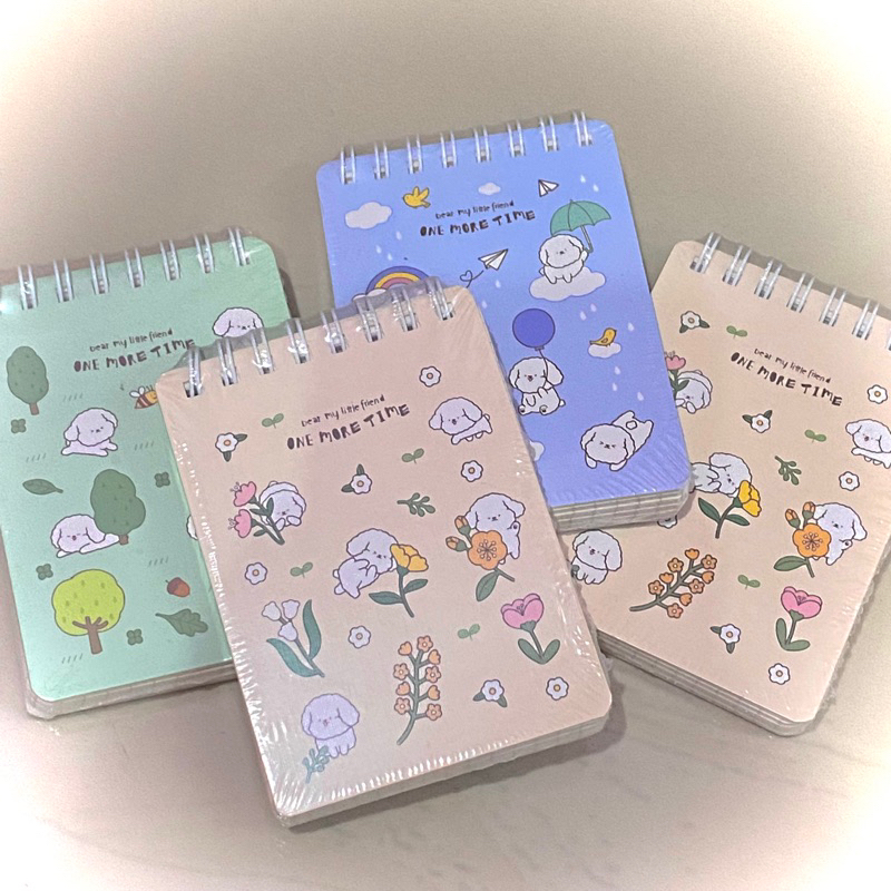 mini notebook pastel colors