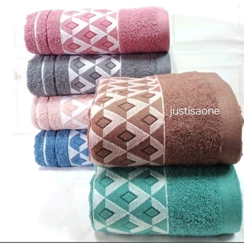 DDU..Handuk Mandi Dewasa King Size Handuk Mandi List Dadu