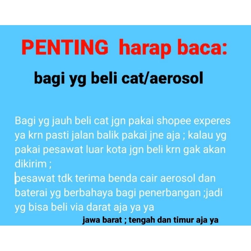 cat sakura jasa kirim pakai jne