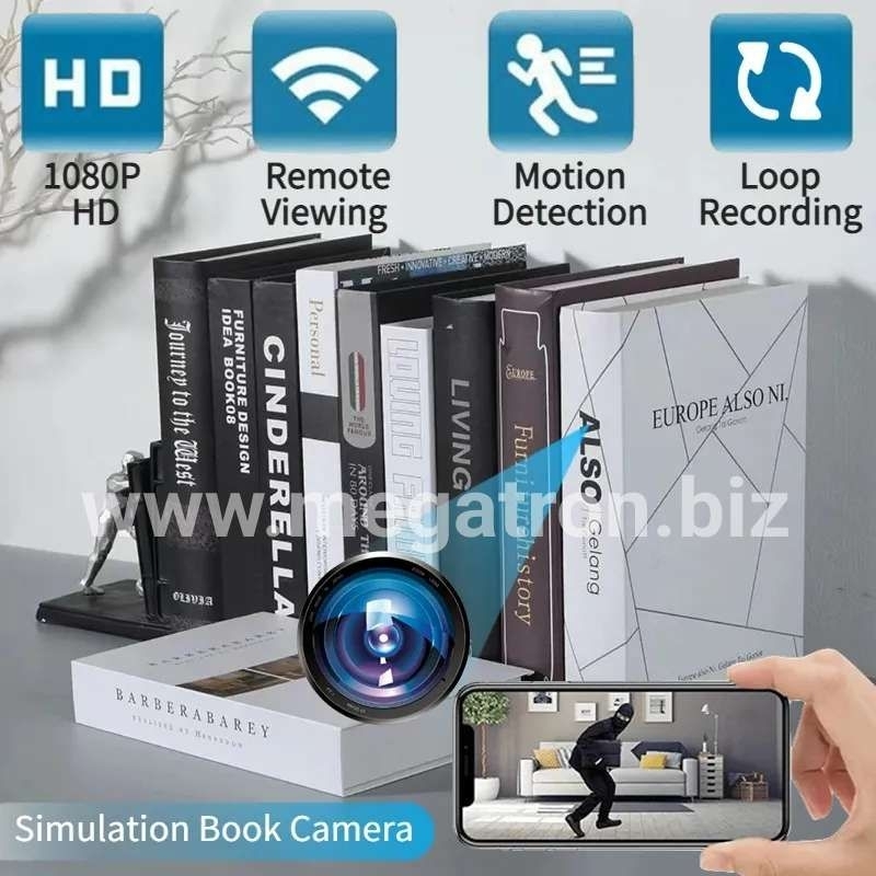 Wifi Spy Camera model Buku - Kamera Tersembunyi - Bisa pantau Live lewat HP Android/iOS