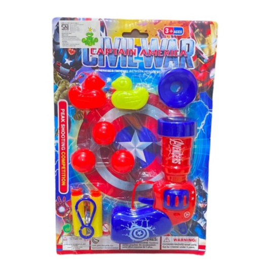 PISTOL CIVIL WAR - MAINAN PISTOL TEMBAKAN NERF BOLA SOFT BULLET