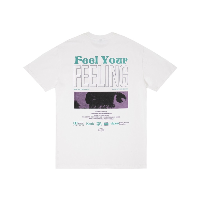 keith YOUR FEELING - WHITE t-shirt