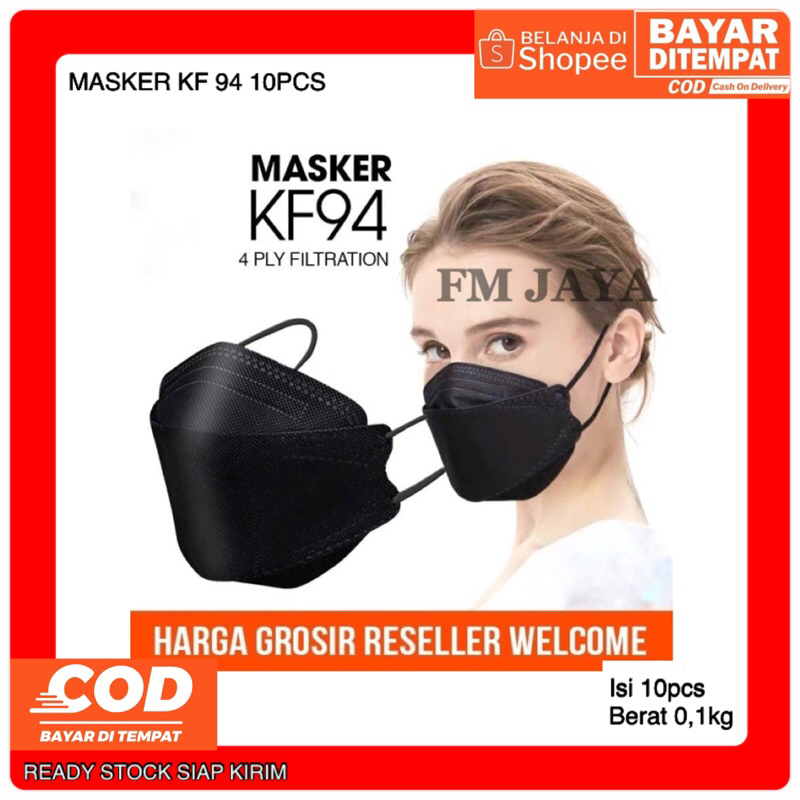 MASKER KF94 10 PCS || MASKER KF94 || MASKER KF94 DEWASA