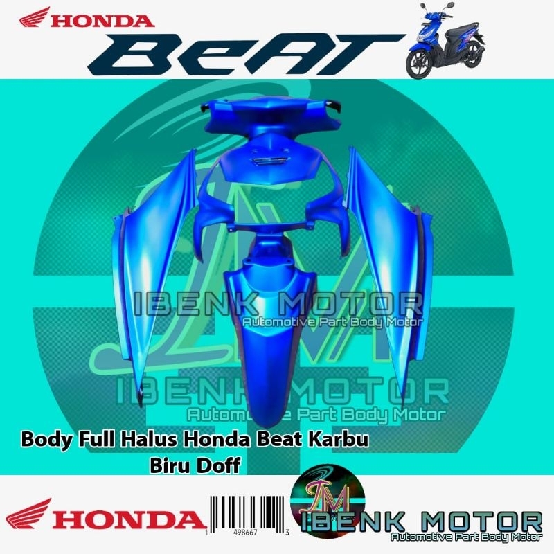 Cover Body Halus Beat Karbu Biru Doff/Body Alus Beat Karbu Biru Doff