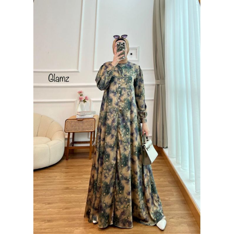LONG DRESS BANGKOK DRESS SILK PREMIUM GAMIS SUTRA LEBARAN PESTA GLZ ANETTA 22
