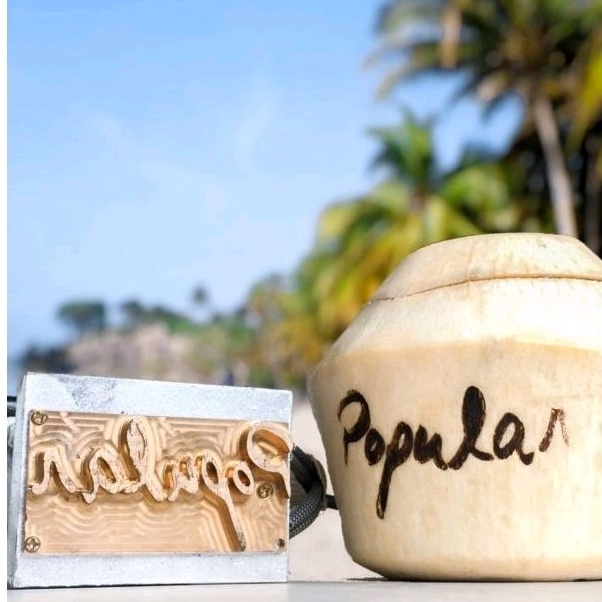 

Stempel kelapa muda elektrik coconut brander hotstamp