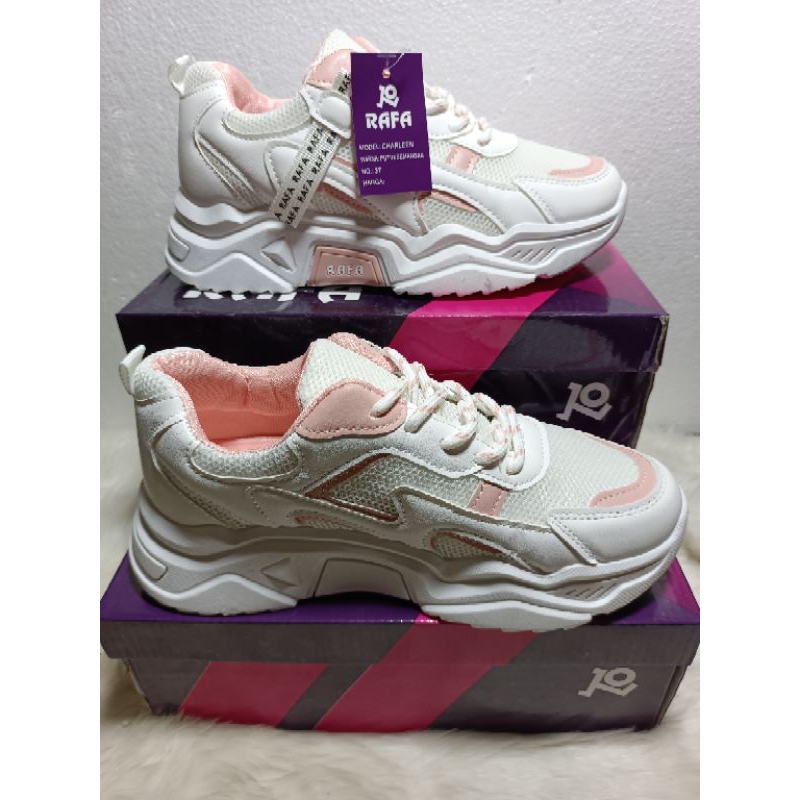 SEPATU RAFA TALI ,SEPATU SPORT IMPORT ,SEPATU CASUAL CEWEK MASA KINI SIZE 37-40