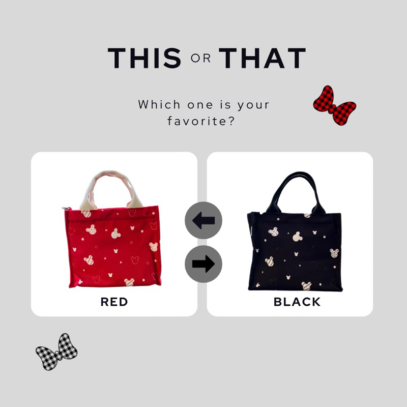 Tas kanvas wanita / sling canvas bag / tas selempang wanita / mouse pattern LYLIA DOODWEAR