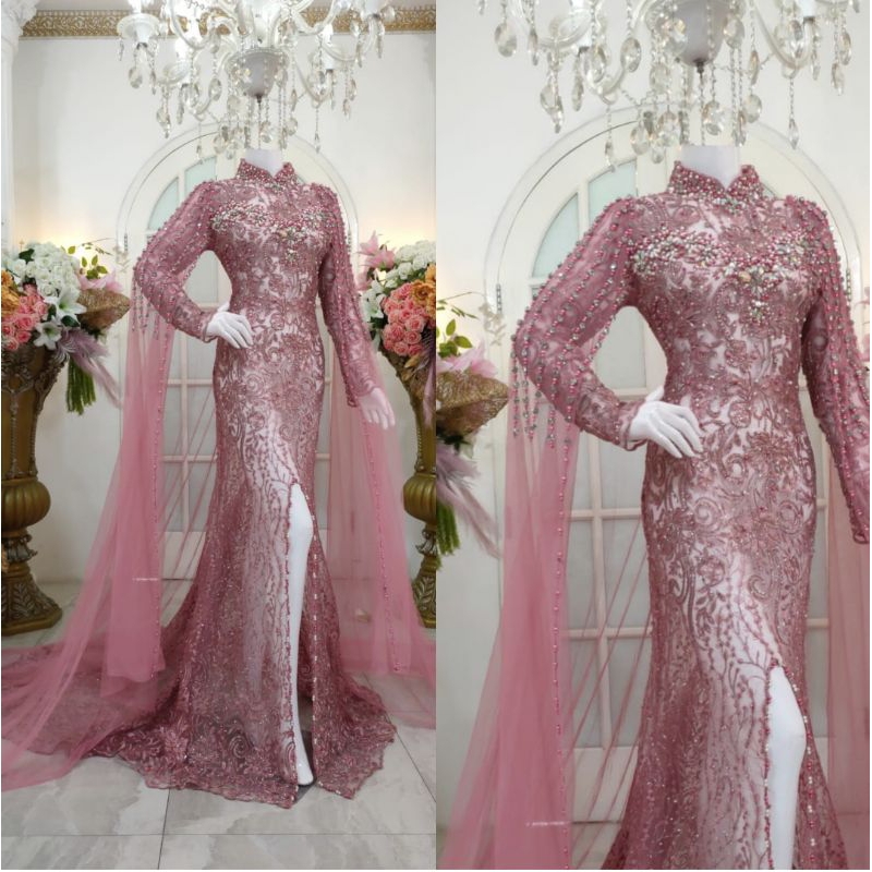 KEBAYA AKAD MODERN FULL PAYET //GAUN SLIM COUPLE MEWAH MODERN//KEBAYA