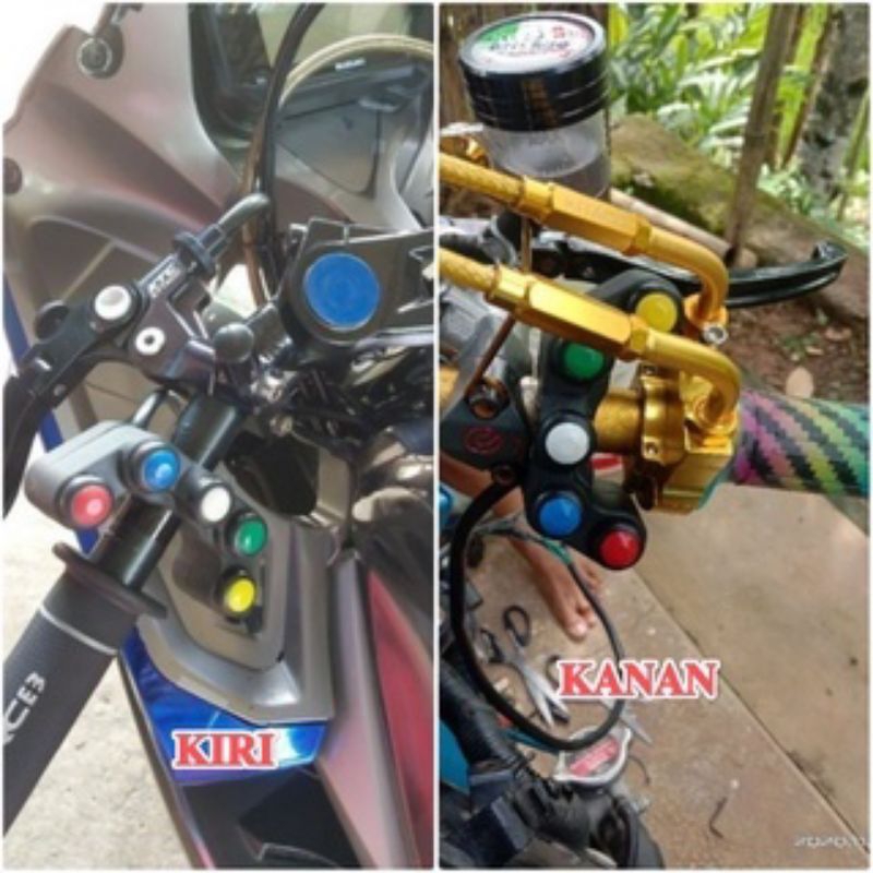 Saklar kanan kiri model ducati 5 tombol universal motor