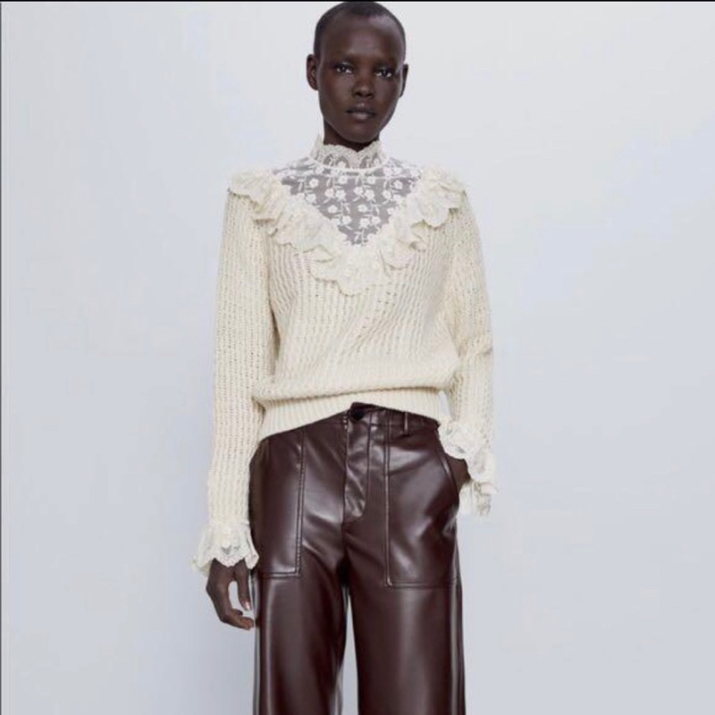 ZARA Combined Knit Sweater