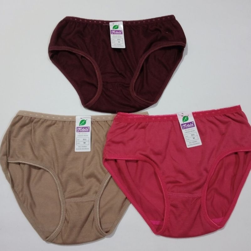 1 PCS CD FIDELA HARGA GROSIR || CELANA DALAM WANITA FIDELA KARET KECIL || CELANA DALAM CEWEK FIDELA 