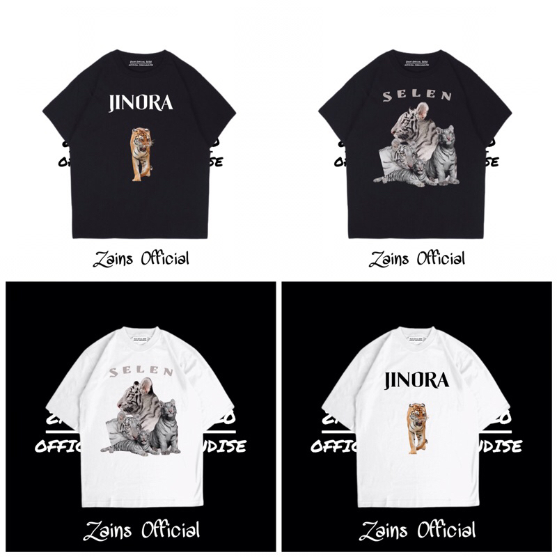 KAOS T-SHIRT SELEN JINORA ALSHAD AHMAD - Baju Lucu Selen jinora Papa Alshad Mama Tiara Andini / HITA