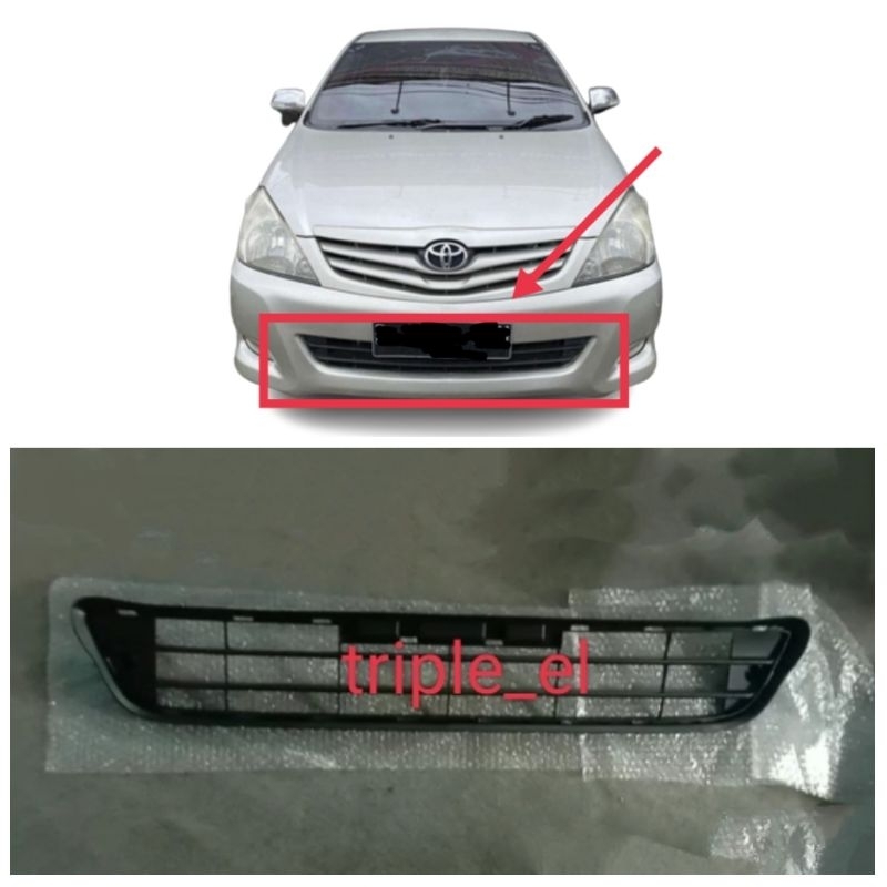 RAM GRILL GRIL KISI LOWER BEMPER BUMPER DEPAN INNOVA 2008 2009 2010
