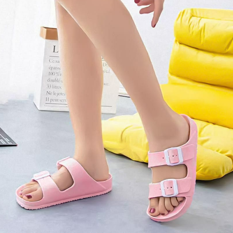 Sandal Wanita - Sandal Karet slip-On Sandal Rumah Santai Sandal Impor