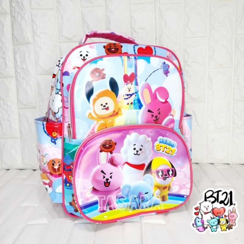 Tas Ransel 3 in 1 Sd Anak Perempuan karakter Frozen,LoL,Pony ukuran TK SD