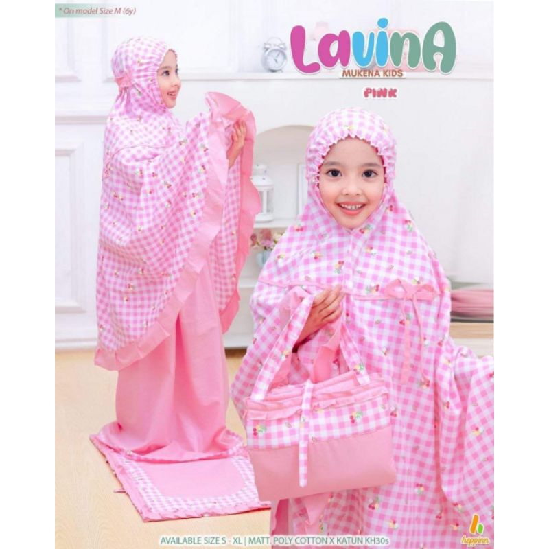 MUKENA ANAK LAVINA BY HEPPIN/MUKENA ANAK SET TAS+SAJADAH