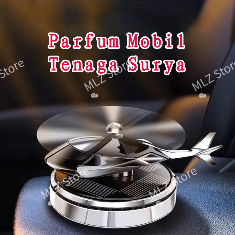 HIASAN DASHBOARD HELIKOPTER OTOMATIS - Parfum Mobil Tenaga Surya + GERAK PUTAR, GRATIS REFILL