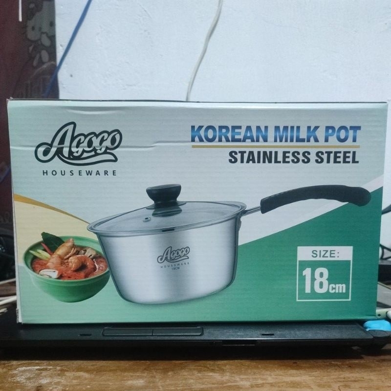 Panci Susu Korea Stainlees Steel Agogo Uk 18 Cm