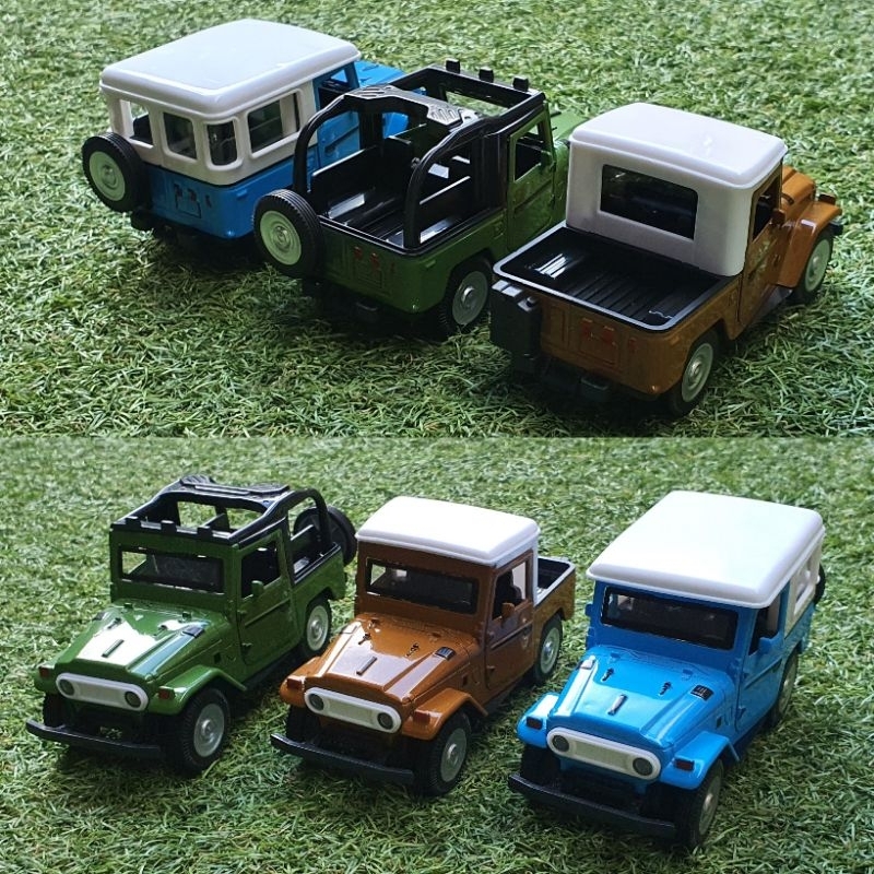 Diecast Jeep Hardtop Diecast Miniatur Mobil Mobilan Jip Classic Vintage