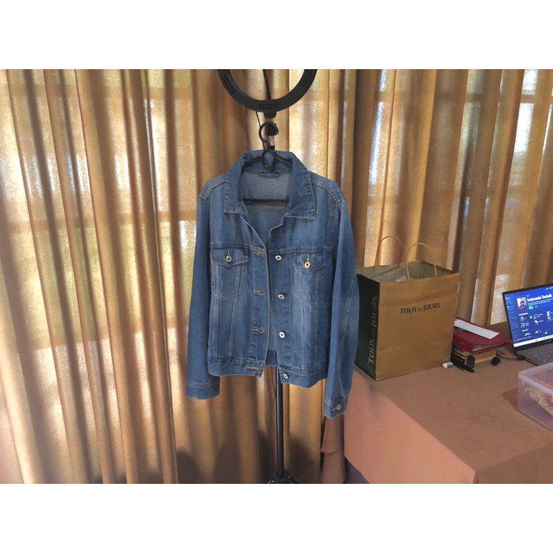 GU by Uniqlo Denim Jacket Original - Jaket Jeans Uniqlo GU