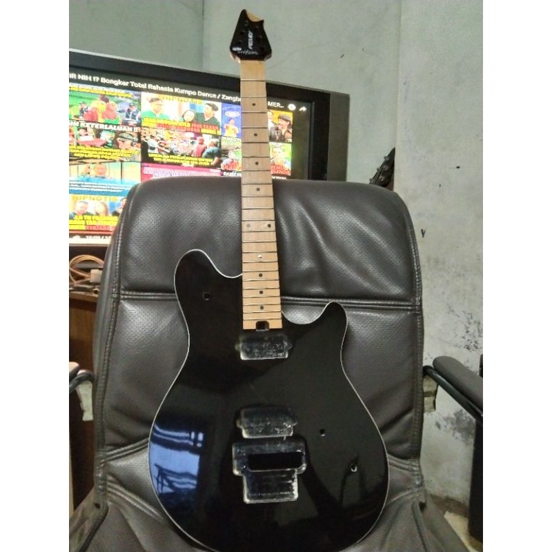 gitar elektrik kosongan/body neck kosongan evh wolfgang