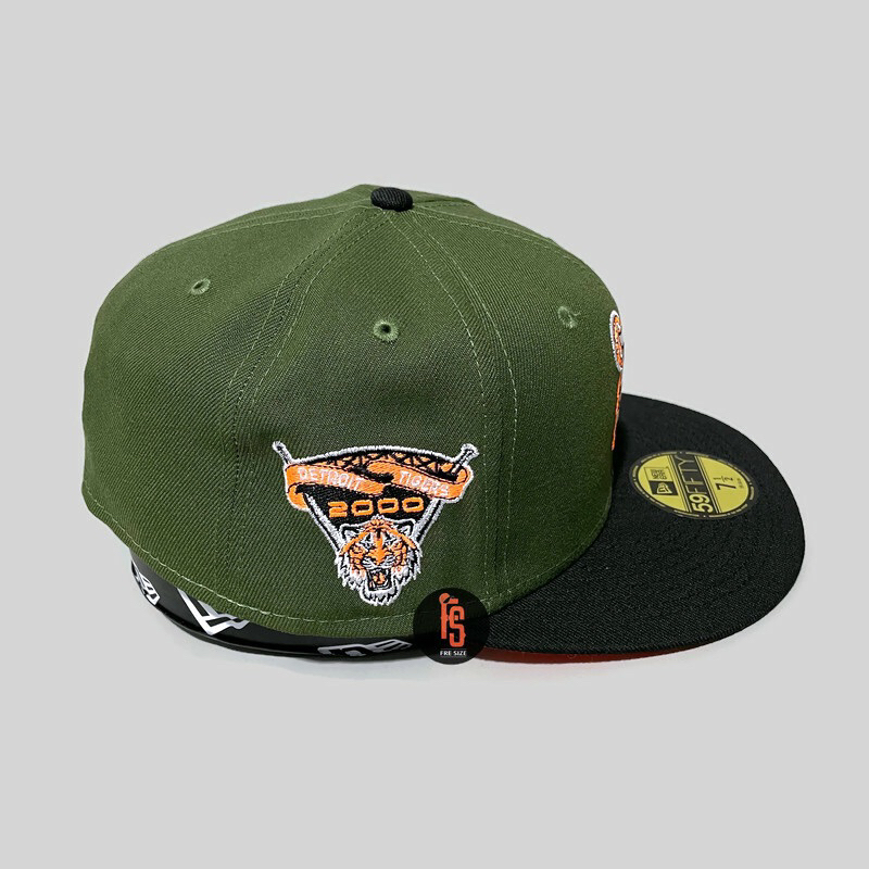 TOPI NEW ERA ORIGINAL 5950 2000 DETROIT TIGERS OLIVE BLACK UV ORANGE