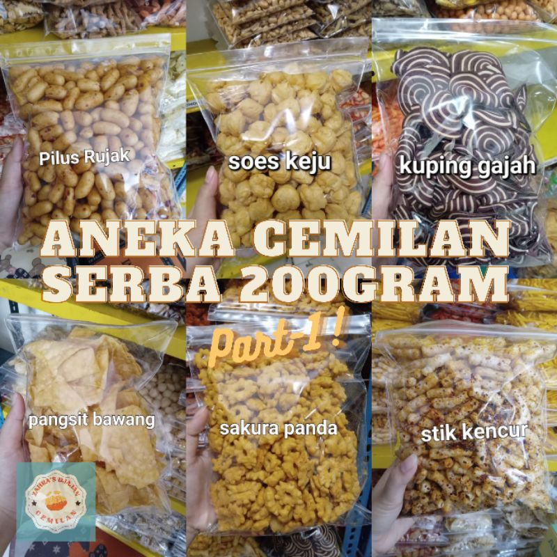 

[Part-1] ANEKA CEMILAN 200GRAM / SNACK KILOAN MURAH / JAHRA'S DJAJAN