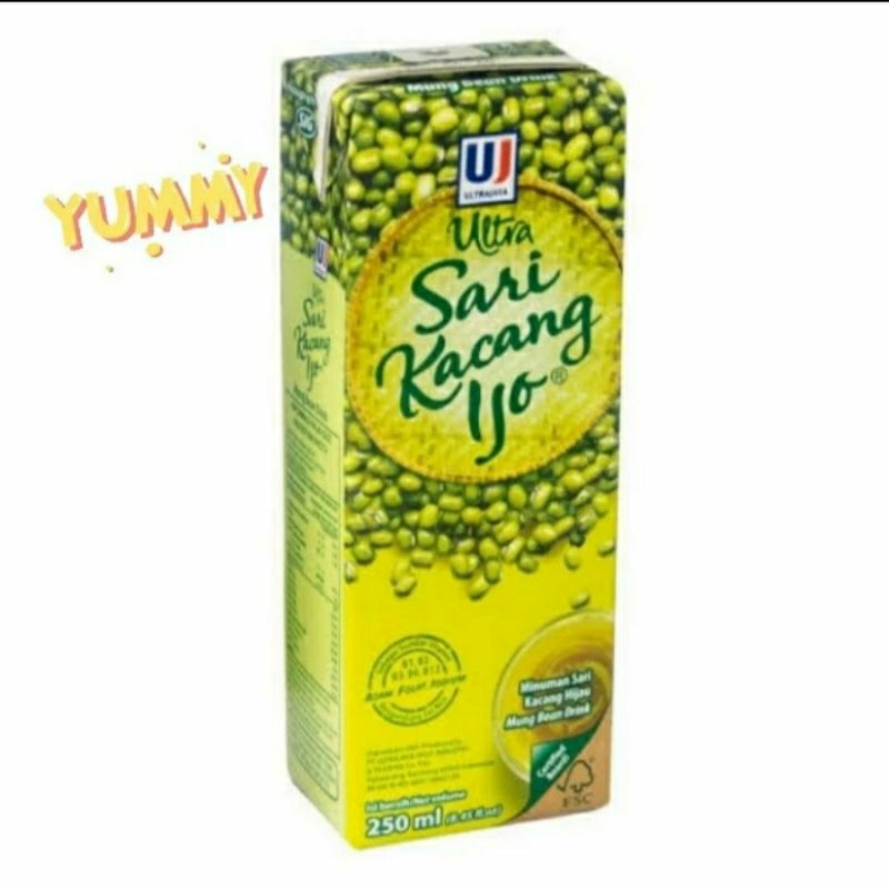 

ultra sari kacang ijo 250 ml | per 1 piece