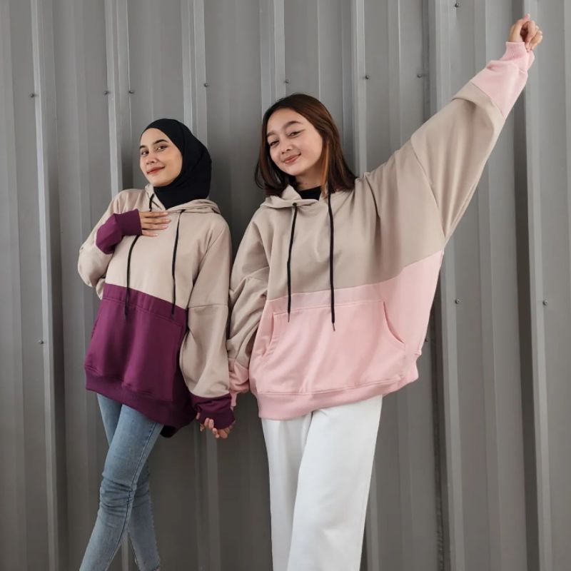 Batwing jumbo 2tone hodie