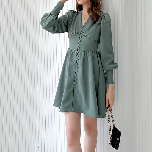 Samantha Dress / Party Dress / Casual Dress / Long Sleeve Dress / Dress Wanita Korea